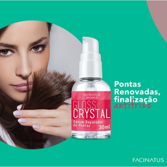 Sérum Reparador de Pontas Gloss Crystal – Facinatus