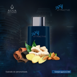 Perfume Sexy Attractive Deo Colônia Masculina - Água de Cheiro