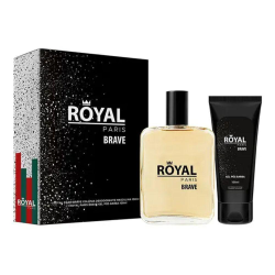 Kit Royal Paris Brave Perfume Masculino + Gel Pós Barba