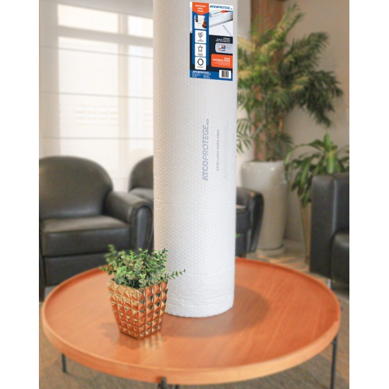 Protetor Para Pisos com Plástico Bolha 25m² Reutilizável - ATCO PROTEGE PRO