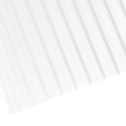 Telha de Policarbonato Transparente Trapezoidal – 6,0 x 0,99m